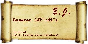 Beamter Jónás névjegykártya